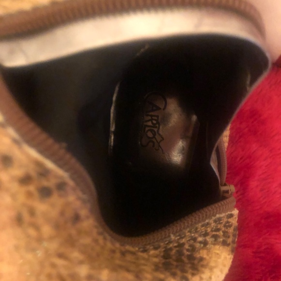 Holiday price drop Like New Carlos Santana Snakeskin print knee high boot - Picture 6 of 6